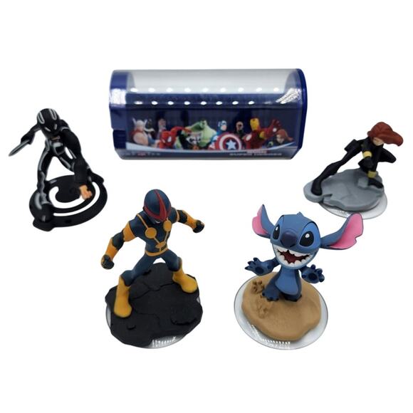Disney Infinity 2.0 Portal Base Pad Figurines, Power Disc Plastic Storage Case - Picture 1 of 6